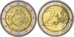 World Coins - Italy, 2 Euro, 10 Years of Euros Cash, 2012, Rome, Bimetallic,