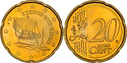 World Coins - Cyprus, 20 Euro Cent, Kyrenia ship, 2008, , Nordic gold