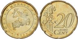 World Coins - Monaco, Rainier III, 20 Centimes, 2002, MDP, Nordic gold, , KM:171