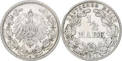 World Coins - GERMANY - EMPIRE, 1/2 Mark, 1913, Berlin, Silver, , KM:17