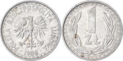 World Coins - Coin, Poland, Zloty, 1986, Warsaw, , Aluminum, KM:49.1