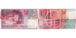 World Coins - Switzerland, 20 Francs, EF(40-45)