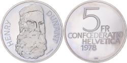 World Coins - Coin, Switzerland, 5 Francs, 1978, 150th Anniversary - Birth of Henry Dunant