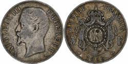 World Coins - France, Napoleon III, 5 Francs, Napoléon III, 1856, Paris, Silver,
