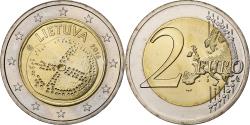 World Coins - Lithuania, 2 Euro, Baltic Culture, 2016, Vilnius, Bi-Metallic,