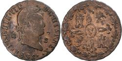 World Coins - Spain, Ferdinand VII, 2 Maravedis, 1832, Segovia, Copper,