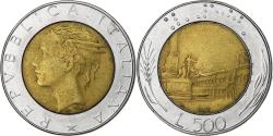 World Coins - Italy, 500 Lire, 1987, Rome, Bi-Metallic, , KM:111