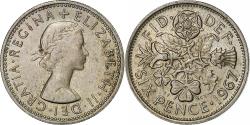 World Coins - Coin, Great Britain, Elizabeth II, 6 Pence, 1967, , Copper-nickel