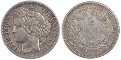World Coins - Coin, France, Cérès, 2 Francs, 1881, Paris, , Silver, KM:817.1