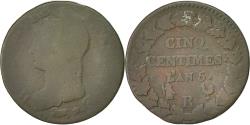 World Coins - Coin, France, Dupré, 5 Centimes, 1796, Orléans, , Bronze, KM:640.9