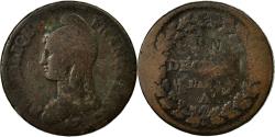 World Coins - Coin, France, Dupré, Decime, AN 4, Paris, , Bronze, KM:637.1, Le