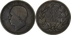 World Coins - Portugal, Luiz I, 20 Reis, 1883, Lisbon, Bronze, , KM:527