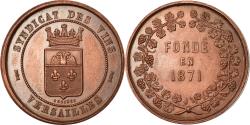 World Coins - France, Token, Syndicat des Vins, Versailles, 1871, Bescher, , Cuivre