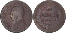 World Coins - Coin, France, Dupré, Decime, 1792 / AN 4, Paris, modifié, , Bronze