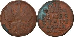 World Coins - Coin, German States, AACHEN, 12 Heller, 1791, , Copper, KM:51