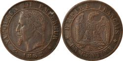 World Coins - Coin, France, Napoleon III, Napoléon III, Centime, 1862, Strasbourg,