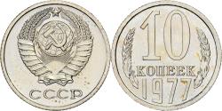 World Coins - Russia, 10 Kopeks, 1977, Saint Petersburg, Copper-Nickel-Zinc, , KM:130