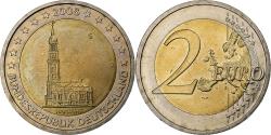 World Coins - Germany, 2 Euro, Hamburg, 2008, Karlsruhe, Bi-Metallic,