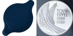 World Coins - Coin, France, Tour Eiffel, 5 Francs, 1989, Monnaie de Paris, BE,