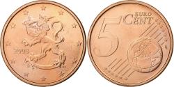 World Coins - Finland, 5 Euro Cent, 2008, Vantaa, Copper Plated Steel,