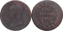 World Coins - Coin, France, Dupré, 5 Centimes, AN 8, Paris, , Copper, Gadoury:126