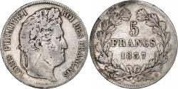 World Coins - Coin, France, Louis-Philippe, 5 Francs, 1837, Rouen, , Silver