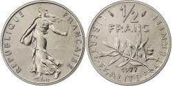 World Coins - France, 1/2 Franc, Semeuse, 1977, MDP, série FDC, Nickel,