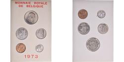 World Coins - Coin, Belgium, Baudouin I, Set, 1973, BU - French legend,