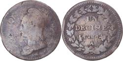 World Coins - Coin, France, Dupré, Decime, AN 7/5, Paris, , Copper, Gadoury:187