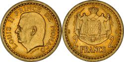 World Coins - Coin, Monaco, 2 Francs, 1943, Paris, , Cupro-Aluminium, Gadoury:134
