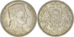 World Coins - Coin, Latvia, 5 Lati, 1929, , Silver, KM:9