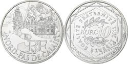 World Coins - France, 10 Euro, Nord-Pas De Calais, 2011, Monnaie de Paris, Silver,