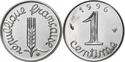 World Coins - France, Centime, Épi, 1996, Paris, BU, Stainless Steel, , Gadoury:91