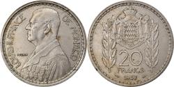 World Coins - Coin, Monaco, Louis II, 20 Francs, Vingt, 1947, , Copper-nickel, KM:124