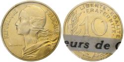 World Coins - France, 10 Centimes, Marianne, 1973, Paris, FDC, Aluminum-Bronze,
