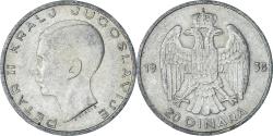 World Coins - Coin, Yugoslavia, Petar II, 20 Dinara, 1938, , Silver, KM:23