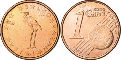 World Coins - Slovenia, Euro Cent, 2007, Vantaa, Copper Plated Steel,
