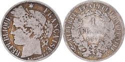 World Coins - Coin, France, Cérès, Franc, 1872, Paris, , Silver, KM:822.1