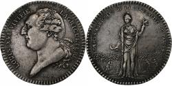 World Coins - France, Token, Louis XVI, Agriculture, Comices Agricoles de Paris, 1786, Silver