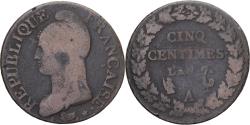 World Coins - Coin, France, Dupré, 5 Centimes, AN 7, Paris, , Copper, Gadoury:126