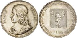 World Coins - France, Medal, Pierre Fermat, Académie de Toulouse, 1822, Silver