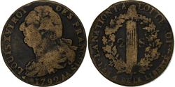 World Coins - France, 2 Sols, 1792 / AN 4, Metz, Métal de cloche, , Gadoury:25