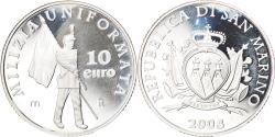 World Coins - San Marino, 10 Euro, Milice, 2005, BE, , Silver, KM:344
