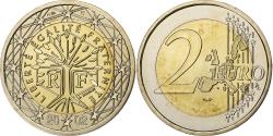 World Coins - France, 2 Euro, BU, 2002, Monnaie de Paris, Bi-Metallic,