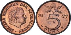 World Coins - Coin, Netherlands, Juliana, 5 Cents, 1977, , Bronze, KM:181