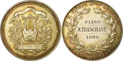 World Coins - France, Medal, Musique, Cours de Piano, 1889, Desaide, , Copper Plated