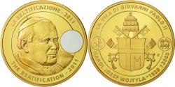 World Coins - Vatican, Medal, La Béatification de jean-Paul II, 2011, , Copper Gilt