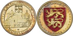 World Coins - France, Medal, Honfleur, la Lieutenance, Steel, Colourized,
