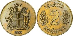 World Coins - Iceland, 2 Kronur, 1958, Nickel-brass, , KM:13a.1
