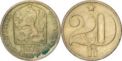 World Coins - Czechoslovakia, 20 Haleru, 1976, Nickel-brass, , KM:74